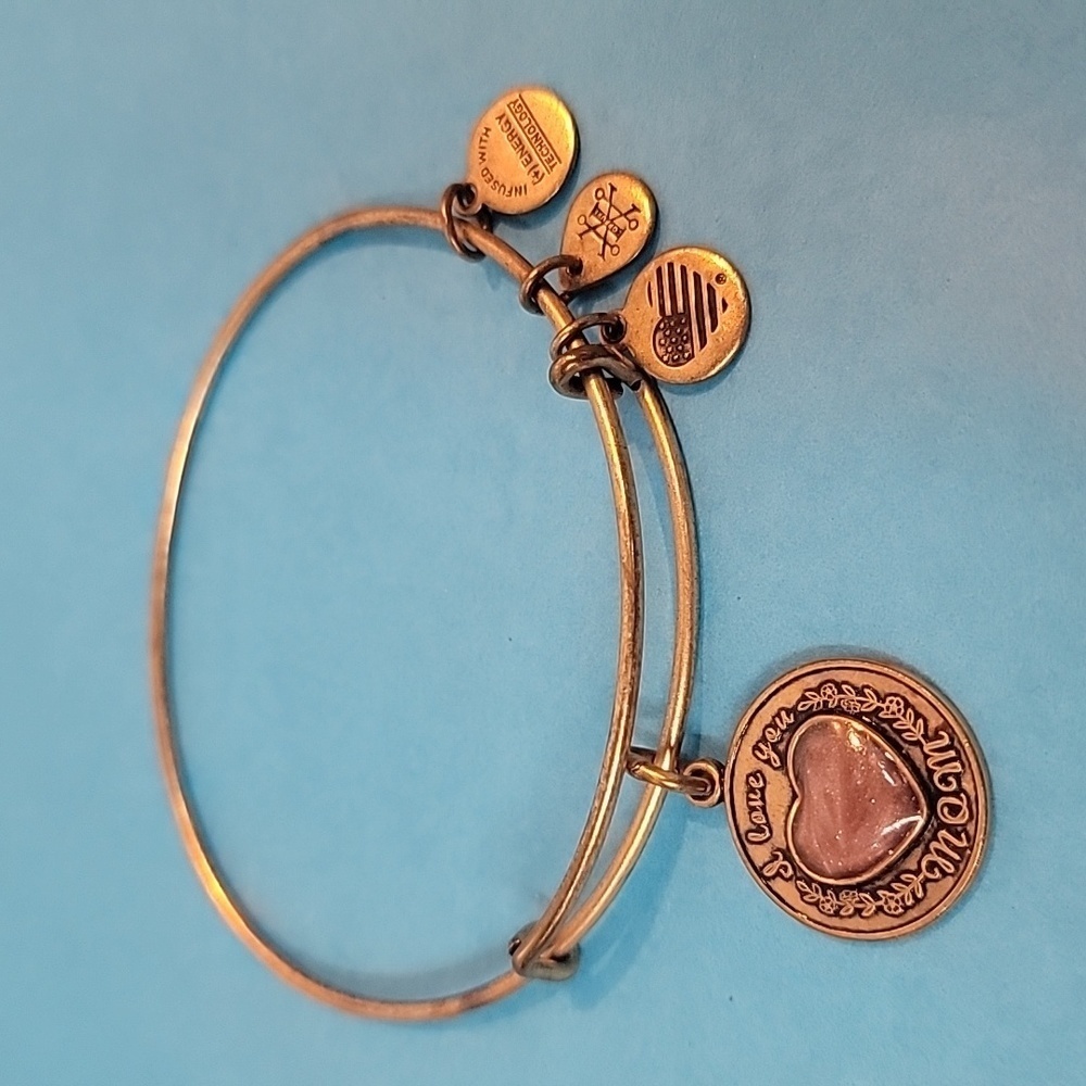 Alex and Ani I Love You MOM Bangle Bracelet